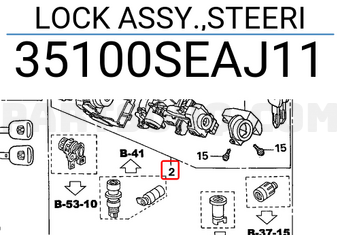 Honda 35100SEAJ11 LOCK ASSY.,STEERI