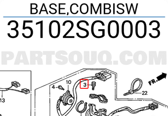 Honda 35102SG0003 BASE,COMBISW