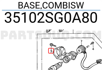 Honda 35102SG0A80 BASE,COMBISW