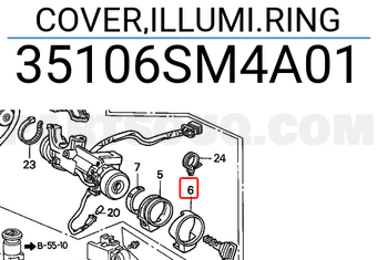 Honda 35106SM4A01 COVER,ILLUMI.RING