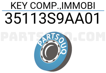 Honda 35113S9AA01 KEY COMP.,IMMOBI