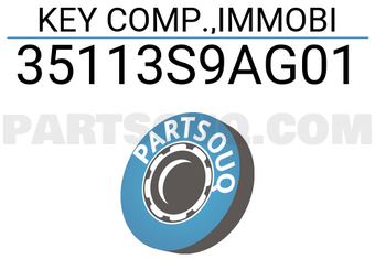 Honda 35113S9AG01 KEY COMP.,IMMOBI