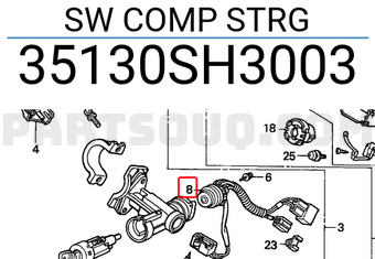 Honda 35130SH3003 SW COMP STRG