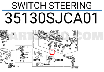 Honda 35130SJCA01 SWITCH STEERING