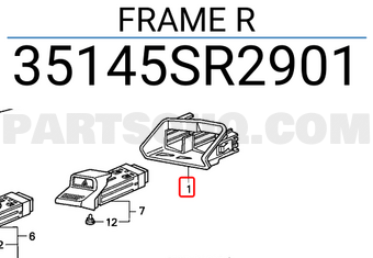Honda 35145SR2901 FRAME R