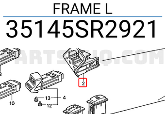 Honda 35145SR2921 FRAME L