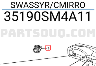 Honda 35190SM4A11 SWASSYR/CMIRRO