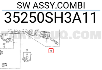 Honda 35250SH3A11 SW ASSY,COMBI