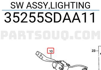 Honda 35255SDAA11 SW ASSY,LIGHTING