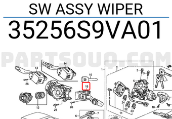 Honda 35256S9VA01 SW ASSY WIPER