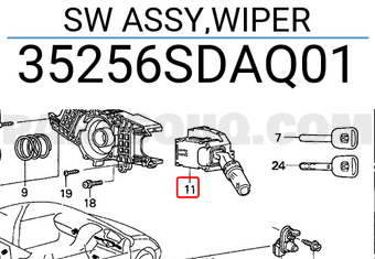 Honda 35256SDAQ01 SW ASSY,WIPER