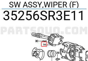 Honda 35256SR3E11 SW ASSY,WIPER (F)