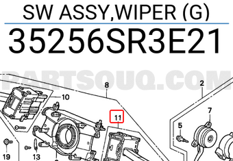 Honda 35256SR3E21 SW ASSY,WIPER (G)