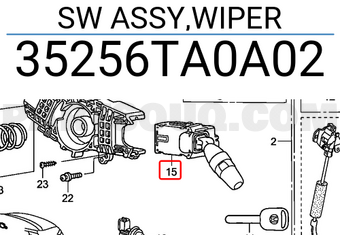 Honda 35256TA0A02 SW ASSY,WIPER
