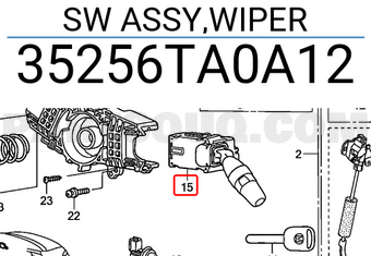 Honda 35256TA0A12 SW ASSY,WIPER