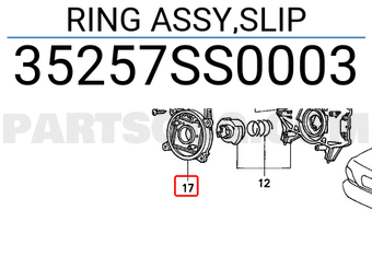 Honda 35257SS0003 RING ASSY,SLIP