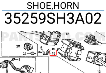 Honda 35259SH3A02 SHOE,HORN
