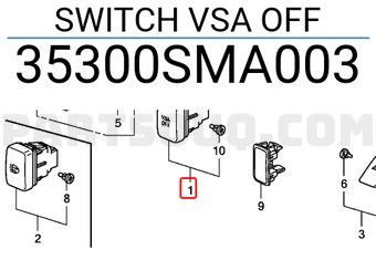 Honda 35300SMA003 SWITCH VSA OFF