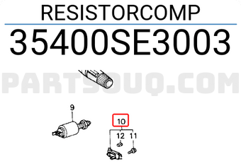 Honda 35400SE3003 RESISTORCOMP