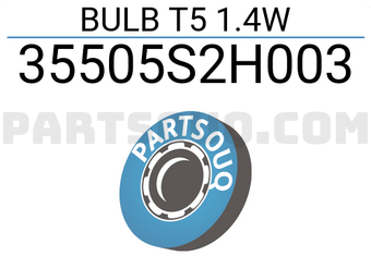 Honda 35505S2H003 BULB T5 1.4W