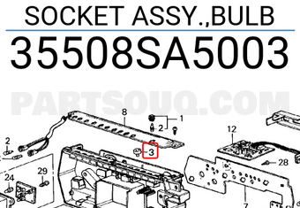 Honda 35508SA5003 SOCKET ASSY.,BULB