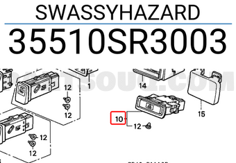 Honda 35510SR3003 SWASSYHAZARD
