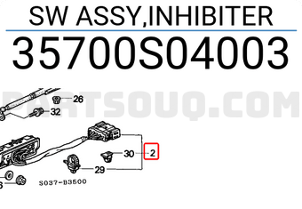 Honda 35700S04003 SW ASSY,INHIBITER
