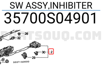 Honda 35700S04901 SW ASSY,INHIBITER