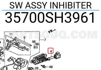 Honda 35700SH3961 SW ASSY INHIBITER