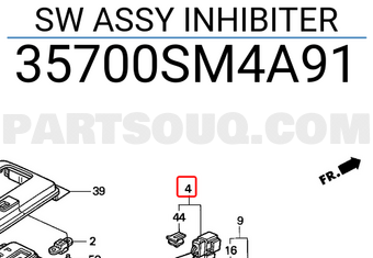 Honda 35700SM4A91 SW ASSY INHIBITER