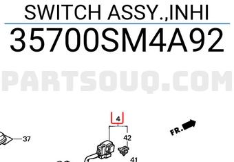 Honda 35700SM4A92 SWITCH ASSY.,INHI