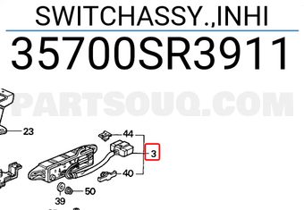 Honda 35700SR3911 SWITCHASSY.,INHI