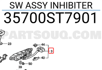 Honda 35700ST7901 SW ASSY INHIBITER
