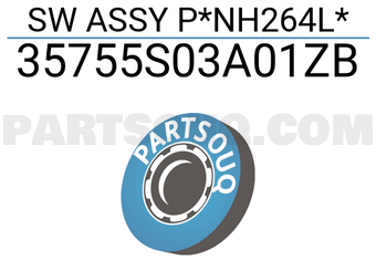 Honda 35755S03A01ZB SW ASSY P*NH264L*