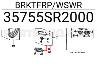 Honda 35755SR2000 BRKTFRP/WSWR
