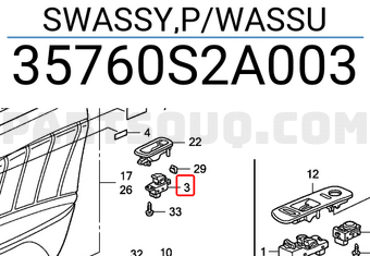 Honda 35760S2A003 SWASSY,P/WASSU