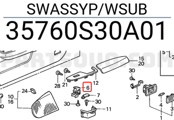 Honda 35760S30A01 SWASSYP/WSUB