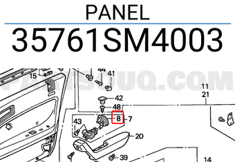 Honda 35761SM4003 PANEL