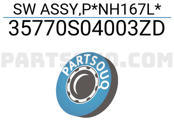 Honda 35770S04003ZD SW ASSY,P*NH167L*