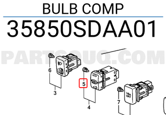 Honda 35850SDAA01 BULB COMP
