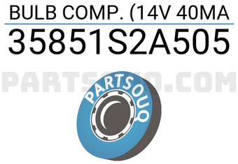 Honda 35851S2A505 BULB COMP. (14V 40MA