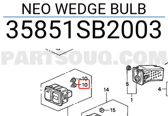 Honda 35851SB2003 NEO WEDGE BULB
