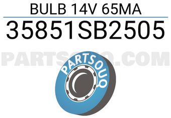Honda 35851SB2505 BULB 14V 65MA
