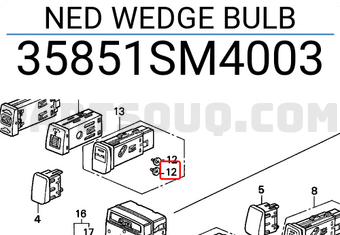 Honda 35851SM4003 NED WEDGE BULB