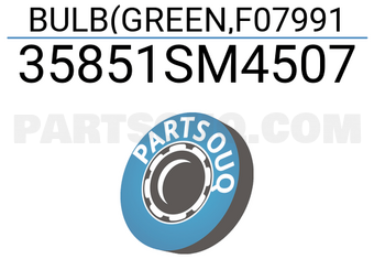 Honda 35851SM4507 BULB(GREEN,F07991