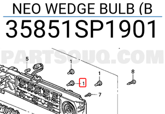 Honda 35851SP1901 NEO WEDGE BULB (B