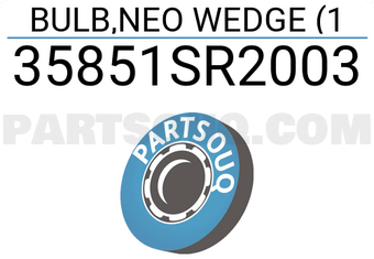 Honda 35851SR2003 BULB,NEO WEDGE (1