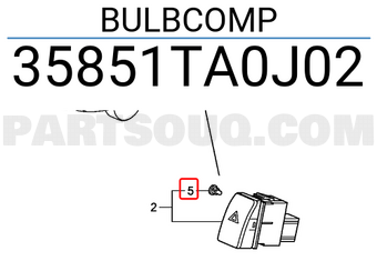 Honda 35851TA0J02 BULBCOMP