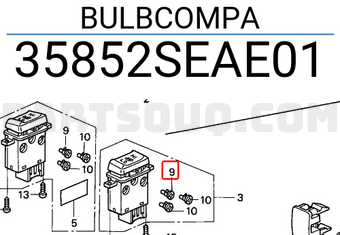 Honda 35852SEAE01 BULBCOMPA