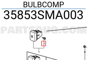 Honda 35853SMA003 BULBCOMP